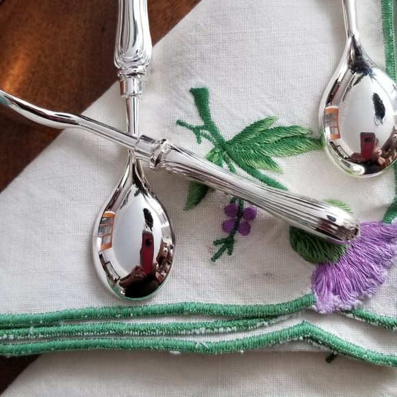 Boxed set of coffee/dessert spoons - Picture 3 of 4